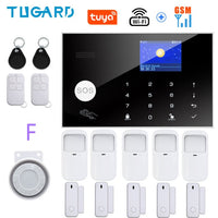 Tugard Tuya Wireless Wifi Gsm Home Burglar Security Alarm System Smart Life Alexa Google Apps Control With Sensor Detector Kit