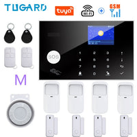 Tugard Tuya Wireless Wifi Gsm Home Burglar Security Alarm System Smart Life Alexa Google Apps Control With Sensor Detector Kit