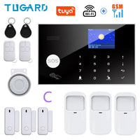 Tugard Tuya Wireless Wifi Gsm Home Burglar Security Alarm System Smart Life Alexa Google Apps Control With Sensor Detector Kit