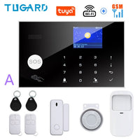 Tugard Tuya Wireless Wifi Gsm Home Burglar Security Alarm System Smart Life Alexa Google Apps Control With Sensor Detector Kit